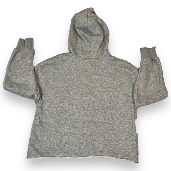 Art Class Girls Raw Hem Cropped Hoodie Gray Size Large - Picture 2 of 4